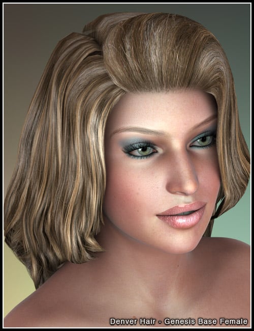 Denver Hair Denver Hair by: 3DCelebrity, 3D Models by Daz 3D