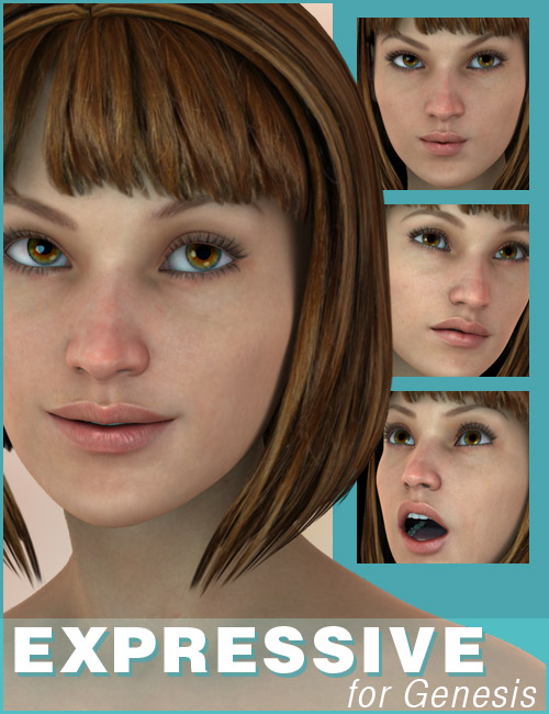 Expressive for Genesis Expressive for Genesis by: 3DCelebrity, 3D Models by Daz 3D
