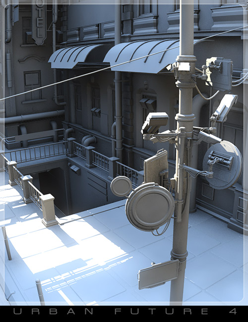Urban Future 4 :Street Level by: Stonemason, 3D Models by Daz 3D