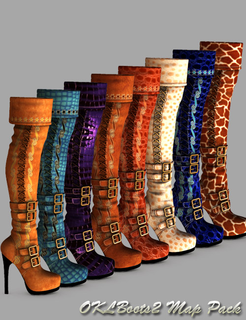 OKLBoots2 Map Pack by: dx30, 3D Models by Daz 3D