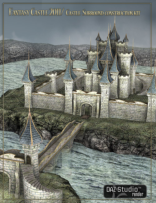 Fantasy Castle Grounds by: Jack Tomalin, 3D Models by Daz 3D