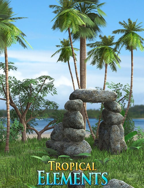 Tropical Elements by: Andrey Pestryakov, 3D Models by Daz 3D