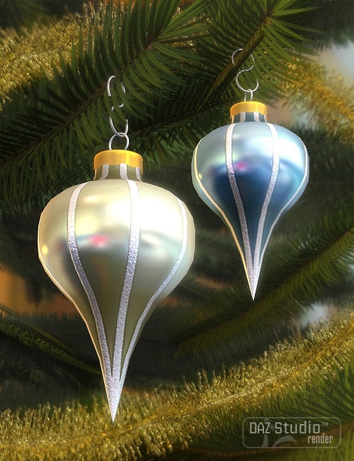 Christmas Tree Ornaments by: Valandar, 3D Models by Daz 3D