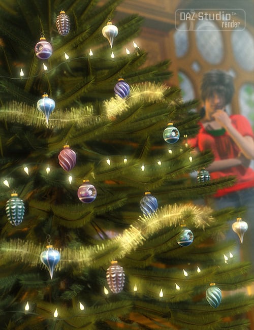 Christmas Tree Ornaments by: Valandar, 3D Models by Daz 3D