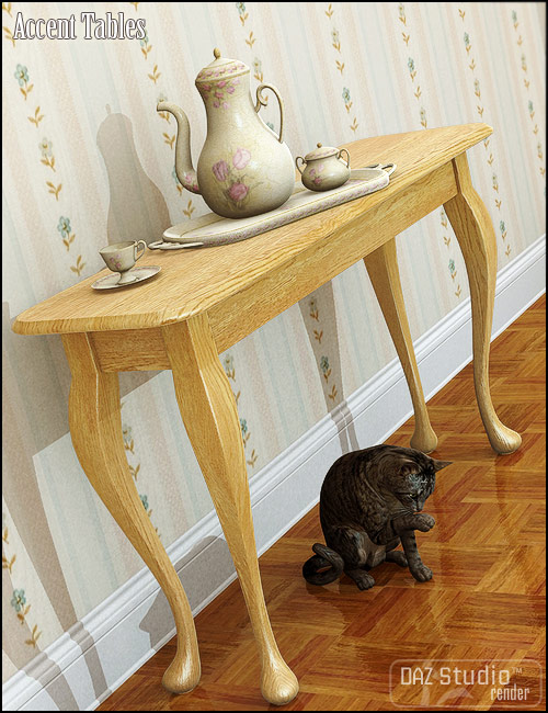 Accent Tables by: blondie9999, 3D Models by Daz 3D