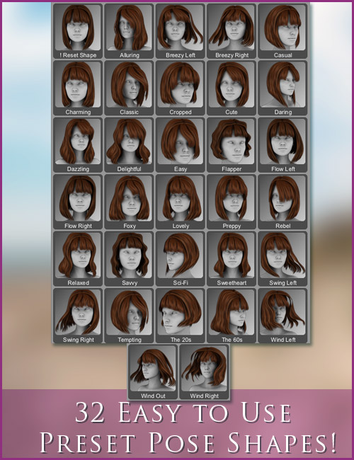Hampton Hair Hampton Hair by: 3DCelebrity, 3D Models by Daz 3D