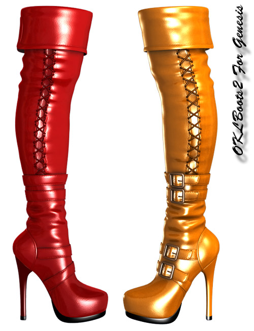 OTK Fashion Boots by: , 3D Models by Daz 3D