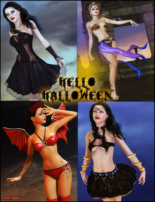 Hello Halloween! by: 4blueyes, 3D Models by Daz 3D