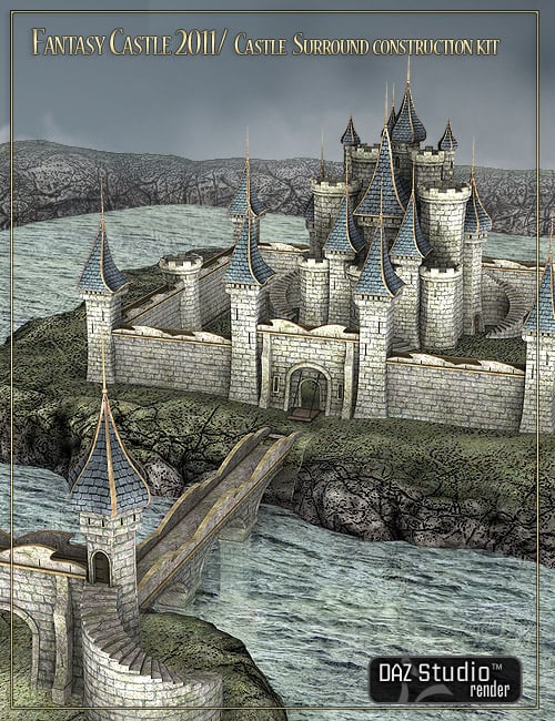 Fantasy Castle 2011 - Castle Surround by: LaurieS, 3D Models by Daz 3D