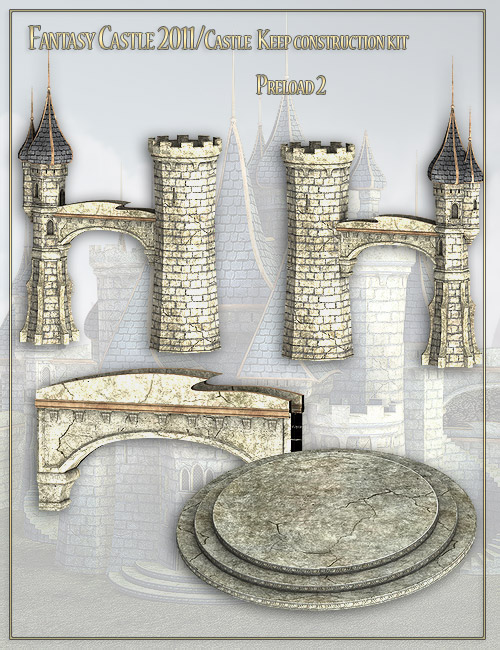 Fantasy Castle 2011 - Castle Keep by: LaurieS, 3D Models by Daz 3D