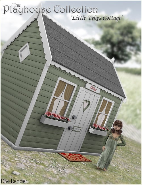 The Playhouse Collection: Little Tykes Cottage by: FWDesignForbiddenWhispers, 3D Models by Daz 3D