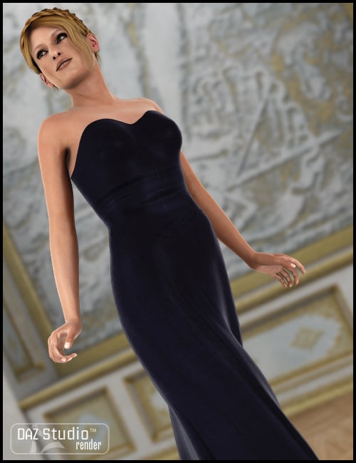Morphing Fantasy Dress for Genesis by: Ravenhair, 3D Models by Daz 3D