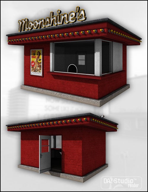Moonshine's Drive-In Movie Theatre by: Jack Tomalin, 3D Models by Daz 3D