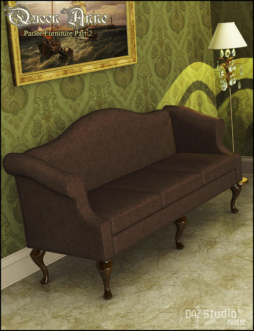 Queen Anne Parlor Furniture Part 2 by: blondie9999, 3D Models by Daz 3D