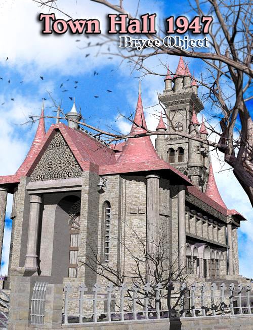 Town Hall 1947 by: RajRaja, 3D Models by Daz 3D