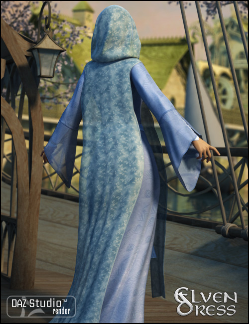 Elven Dress for Genesis by: Ravenhair, 3D Models by Daz 3D