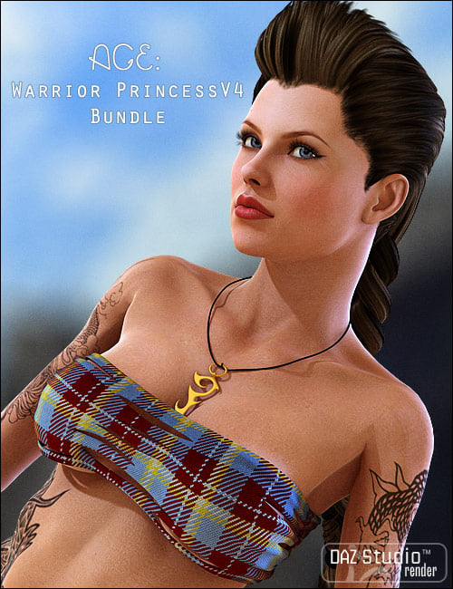 AGE: Warrior Princess V4 Bundle by: 4blueyesbucketload3d, 3D Models by Daz 3D