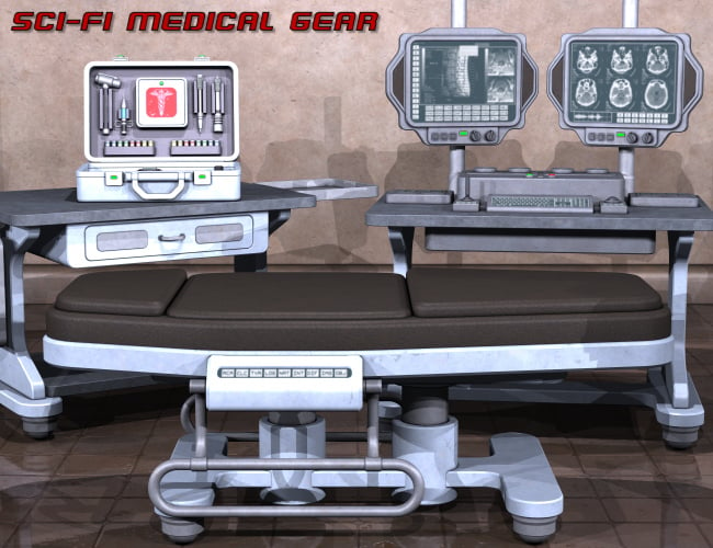 Sci Fi Medical Gear by: Nightshift3D, 3D Models by Daz 3D