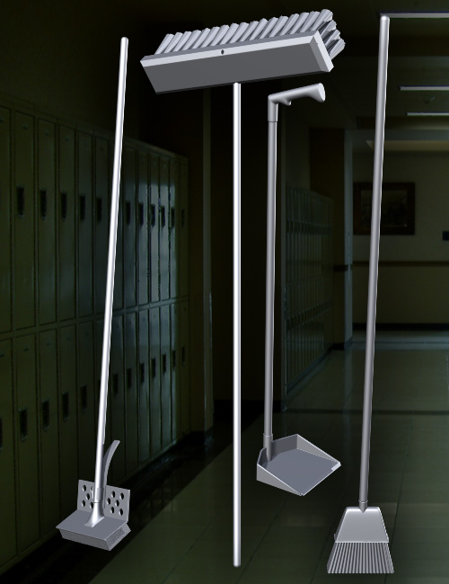 Janitor Gear by: Valandar, 3D Models by Daz 3D