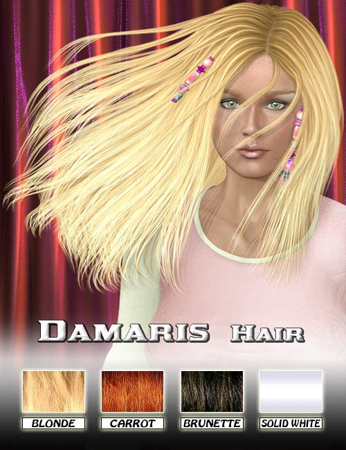 Damaris Hair Damaris Hair by: 3DreamMairy, 3D Models by Daz 3D