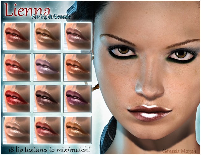 Lienna for V4 and Genesis | Daz 3D