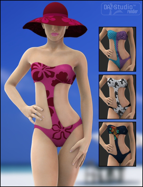 Wicked Beachwear Textures by: Xena, 3D Models by Daz 3D