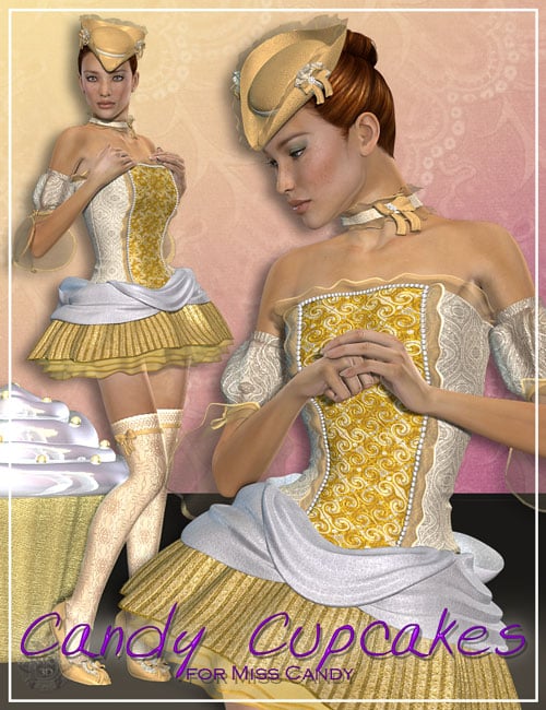 Candy Cupcakes for Miss Candy Candy Cupcakes for Miss Candy by: Renderwelten, 3D Models by Daz 3D