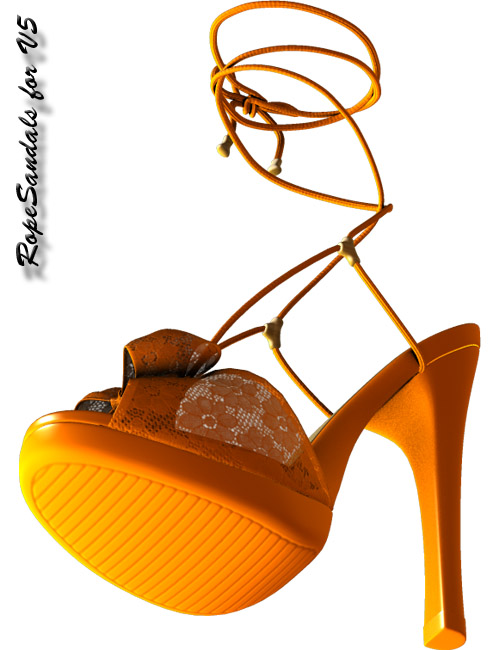 RopeSandals For V5 by: , 3D Models by Daz 3D