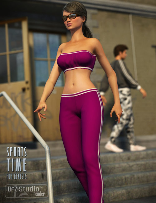 Sports Time For Genesis by: Cute3D, 3D Models by Daz 3D