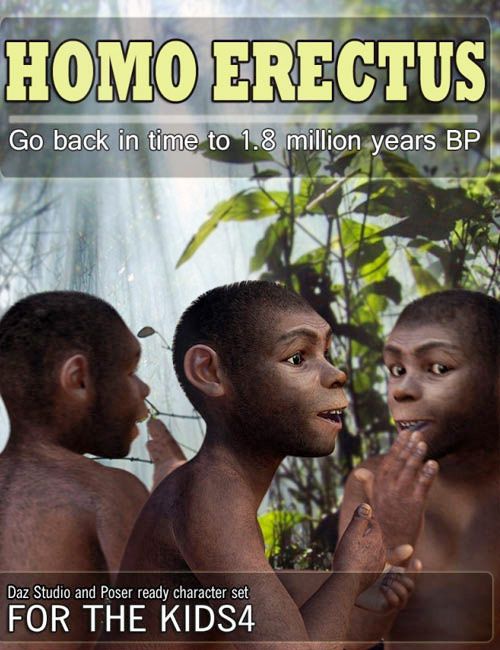 Homo Erectus K4 by: , 3D Models by Daz 3D