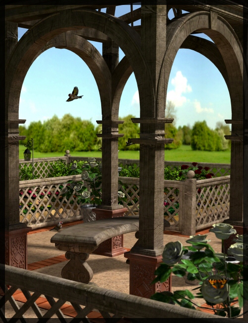 The Secret Garden by Merlin by: Merlin Studios, 3D Models by Daz 3D