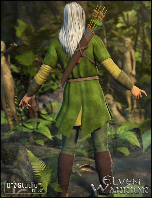 Elven Warrior for Genesis by: Ravenhair, 3D Models by Daz 3D