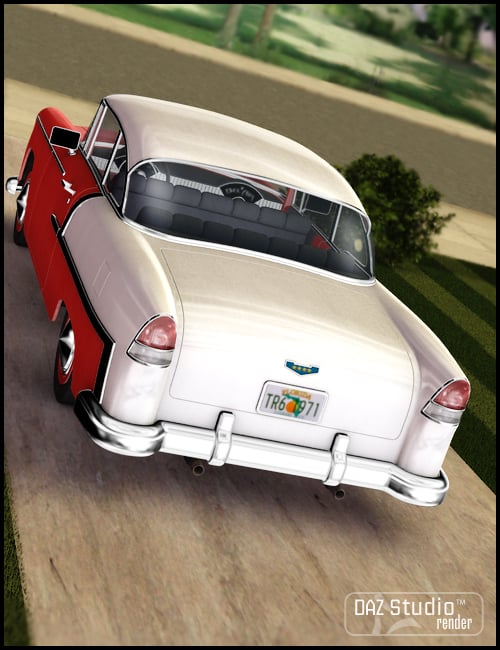 Family Car 1950 by: , 3D Models by Daz 3D