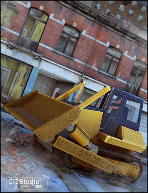 Bulldozer by: Valandar, 3D Models by Daz 3D