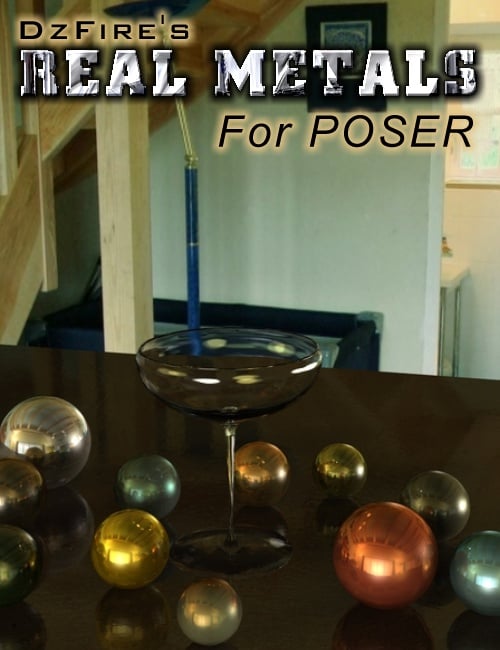 Real Metals for Poser by: DzFire, 3D Models by Daz 3D