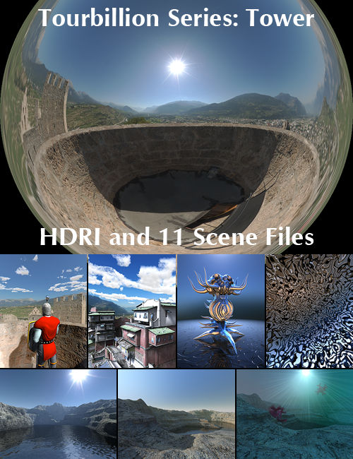 Tourbillion Tower HDRI and Scene Files by: HoroDavid Brinnen, 3D Models by Daz 3D