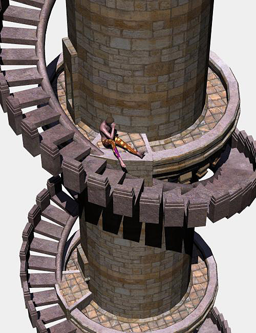 Tower of Karkardooma by: RajRaja, 3D Models by Daz 3D
