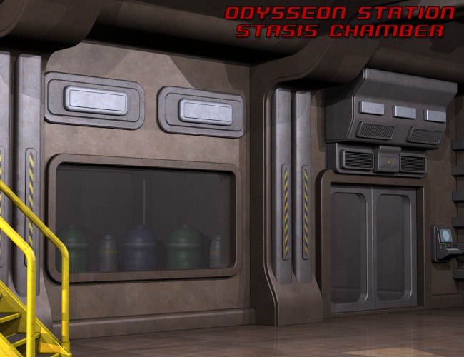 Odysseon Station Stasis Chamber by: Nightshift3D, 3D Models by Daz 3D