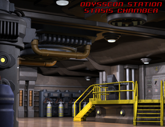 Odysseon Station Stasis Chamber by: Nightshift3D, 3D Models by Daz 3D