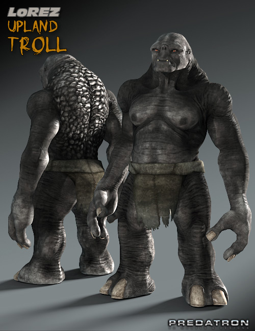 LoREZ Upland Troll by: Predatron, 3D Models by Daz 3D