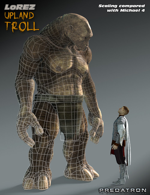 LoREZ Upland Troll by: Predatron, 3D Models by Daz 3D