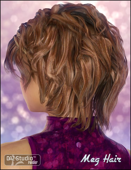 Meg Hair by: goldtassel, 3D Models by Daz 3D
