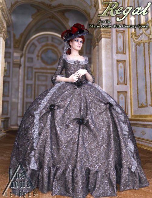 Regal for the Marie Louise 18th Century Gown by: MartinJFrost, 3D Models by Daz 3D