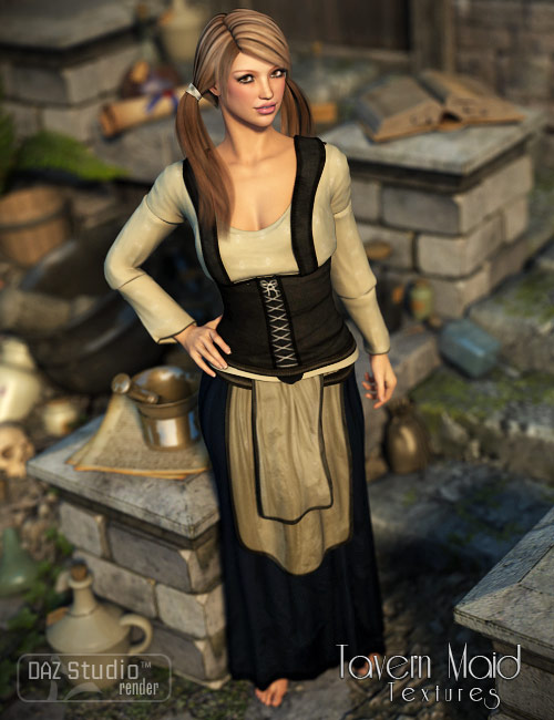 Genesis Tavern Maid Textures Genesis Tavern Maid Textures by: Sarsa, 3D Models by Daz 3D