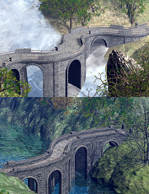Bridges for Bryce by: RajRaja, 3D Models by Daz 3D