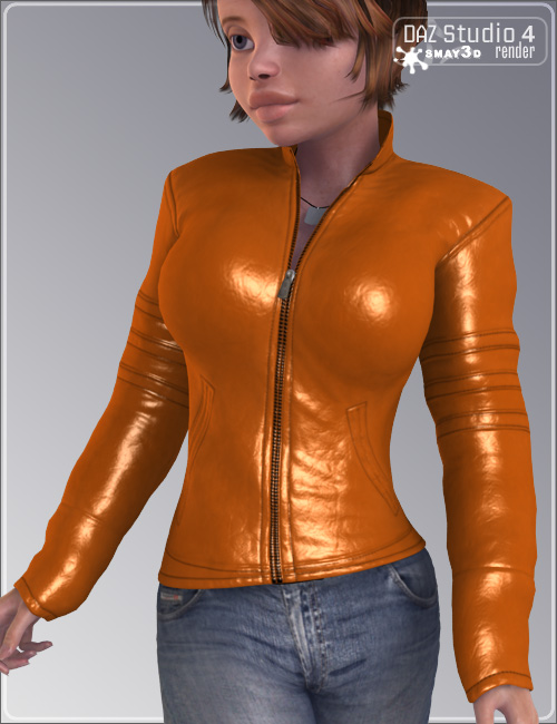Leather Jacket for Genesis by: smay, 3D Models by Daz 3D
