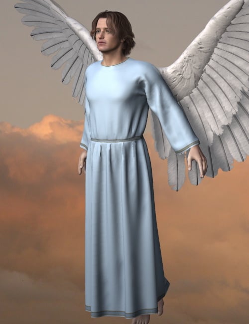 Angelic Dynamic Robe for M4 Poser Version by: KhoryOptiTex, 3D Models by Daz 3D