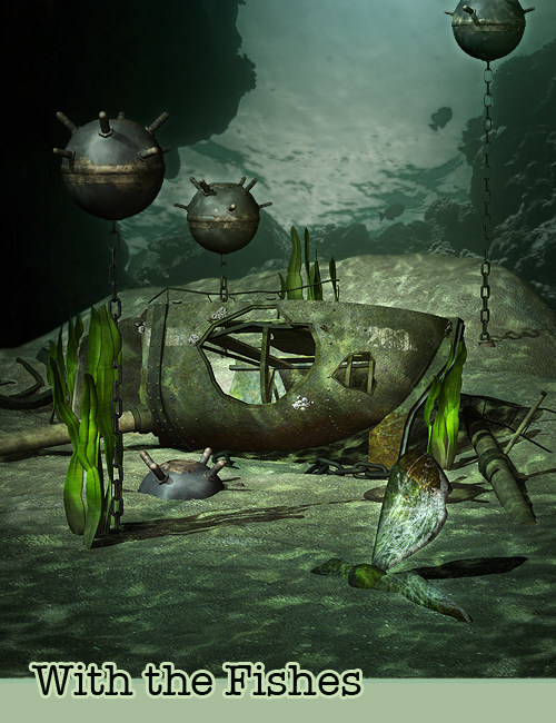 With the Fishes by: The AntFarm, 3D Models by Daz 3D