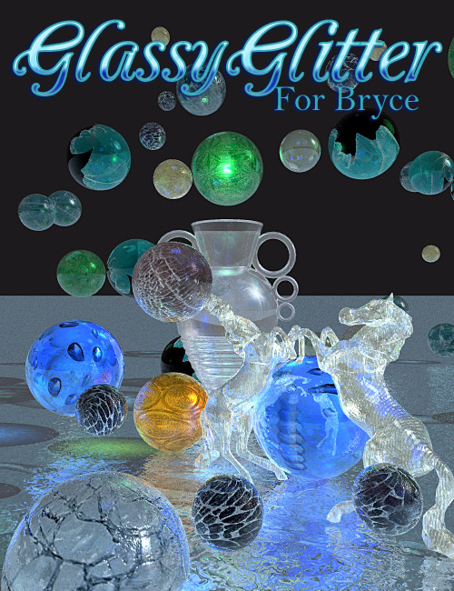 GlassyGlitter for Bryce by: RajRaja, 3D Models by Daz 3D