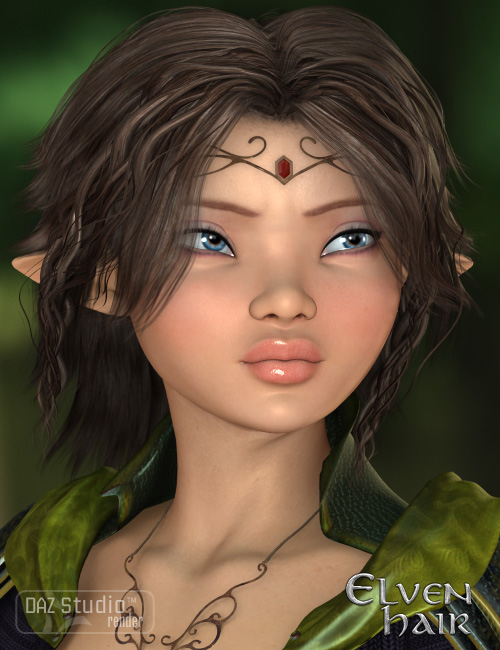 Elven Hair Elven Hair by: goldtassel, 3D Models by Daz 3D